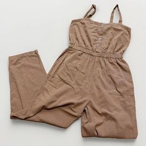Ee:some Romper Jumpsuit Brown Women’s M Boho Indie Festival Cottage Hobbit